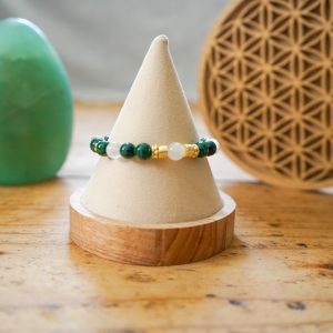 Bracelet Malachite et Sélénite