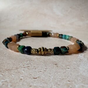 Bracelet Pierre de Lune – Chrysocolle