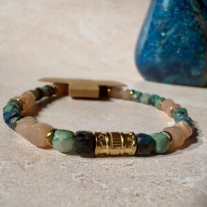 Bracelet Pierre de Lune – Chrysocolle
